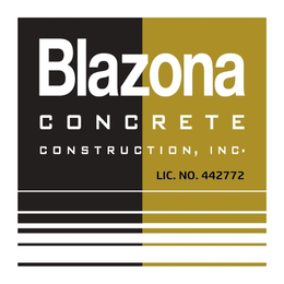 BLAZONA CONCRETE CONSTRUCTION, INC. LIC. NO. 442772 trademark
