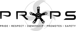PROPS SAFETY PROPS PRIDE • RESPECT • OWNERSHIP • PROMOTES • SAFETY trademark