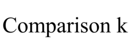 COMPARISON K trademark