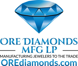 ORE DIAMONDS MFG LP MANUFACTURING JEWELERS TO THE TRADE OREDIAMONDS.COM trademark