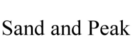 SAND AND PEAK trademark