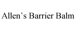 ALLEN’S BARRIER BALM trademark