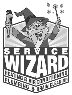 SERVICE WIZARD HEATING & AIR CONDITIONING PLUMBING & DRAIN CLEANING trademark