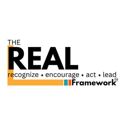 THE REAL RECOGNIZE • ENCOURAGE • ACT • LEAD FRAMEWORK trademark