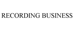RECORDING BUSINESS trademark