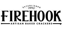 ESTABLISHED · 1992 · FIREHOOK ARTISAN BAKED CRACKERS trademark