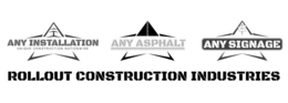 ANY INSTALLATION UNIQUE CONSTRUCTION NATIONWIDE ANY ASPHALT ANY SIGNAGE ROLLOUT CONSTRUCTION INDUSTRIES trademark