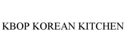 KBOP KOREAN KITCHEN trademark