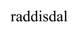 RADDISDAL trademark