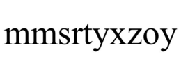 MMSRTYXZOY trademark