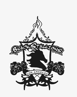 BLACK STALLIONS M C LOS ANGELES trademark