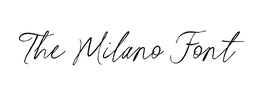 THE MILANO FONT trademark