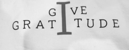 I GIVE GRATITUDE trademark