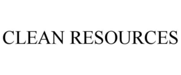 CLEAN RESOURCES trademark