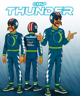 CHIP THUNDER CHIP THUNDER RACIN' LEGEND CO-MO CONNECT CHIP THUNDER CO-MO CONNECT PRO WRESTLIN' CHAMPION MEE-MAWS'S FAVORITE CHIP THUNDER RACIN' LEGEND CO-MO CONNECT trademark