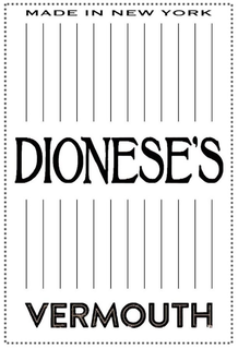 MADE IN NEW YORK DIONESE'S VERMOUTH trademark