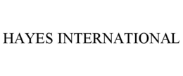 HAYES INTERNATIONAL trademark