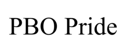 PBO PRIDE trademark
