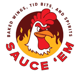 BAKED WINGS, TID BITS, AND SPIRITS SAUCE 'EM trademark