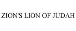 ZION'S LION OF JUDAH trademark