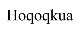 HOQOQKUA trademark