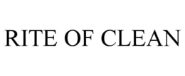 RITE OF CLEAN trademark