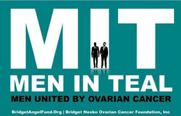 MIT MEN IN TEAL MEN UNITED BY OVARIAN CANCER BRIDGETANGELFUND.ORG I BRIDGET NESKO OVARIAN CANCER FOUNDATION, INC trademark