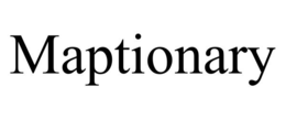 MAPTIONARY trademark