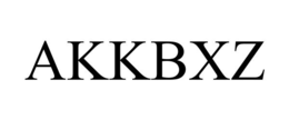 AKKBXZ trademark