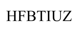 HFBTIUZ trademark