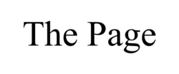 THE PAGE trademark