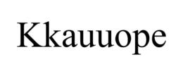 KKAUUOPE trademark