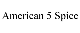 AMERICAN 5 SPICE trademark