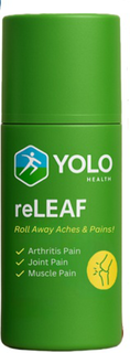 YOLO HEALTH RELEAF ROLL AWAY ACHES & PAINS! ARTHRITIS PAIN JOINT PAIN MUSCLE PAIN trademark