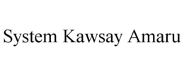 SYSTEM KAWSAY AMARU trademark