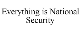 EVERYTHING IS NATIONAL SECURITY trademark