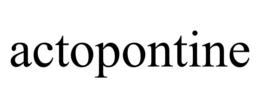 ACTOPONTINE trademark