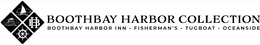 HB BOOTHBAY HARBOR COLLECTION BOOTHBAY HARBOR INN · FISHERMAN'S · TUGBOAT · OCEANSIDE trademark