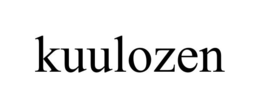 KUULOZEN trademark