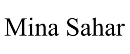 MINA SAHAR trademark