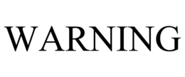 WARNING trademark