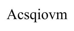 ACSQIOVM trademark