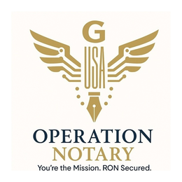 G USA OPERATION NOTARY YOU’RE THE MISSION. RON SECURED. trademark