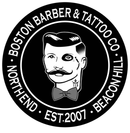 BOSTON BARBER & TATTOO CO NORTH END EST. 2007 BEACON HILL 113 trademark