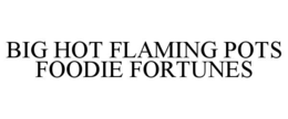 BIG HOT FLAMING POTS FOODIE FORTUNES trademark