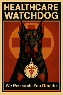 HEALTHCARE WATCHDOG WE RESEARCH YOU DECIDE trademark
