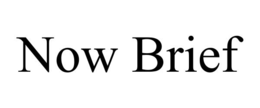 NOW BRIEF trademark