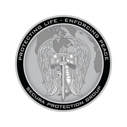 PROTECTING LIFE - ENFORCING PEACE SECURA PROTECTION GROUP trademark