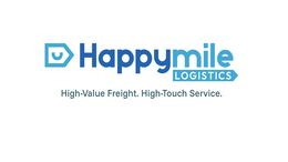 U HAPPYMILE LOGISTICS HIGH-VALUE FREIGHT. HIGH-TOUCH SERVICE. trademark