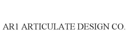 AR1 ARTICULATE DESIGN CO. trademark